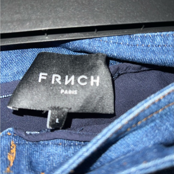 FRNCH Checkered Denim Skirt - Picture 3 of 3